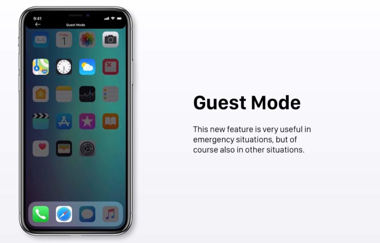 От такой iOS 12 мы бы не отказались. Гостевой режим. От такой iOS 12 мы бы не отказались. Гостевой режим. Фото.