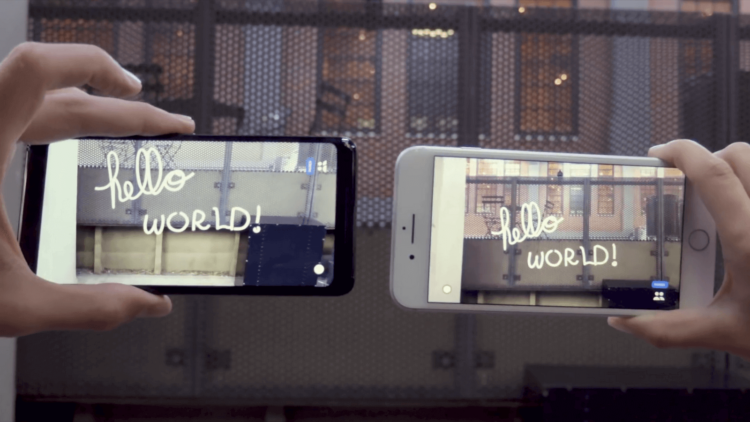 Вышло первое приложение для iOS с поддержкой ARKit и ARCore. Фото.