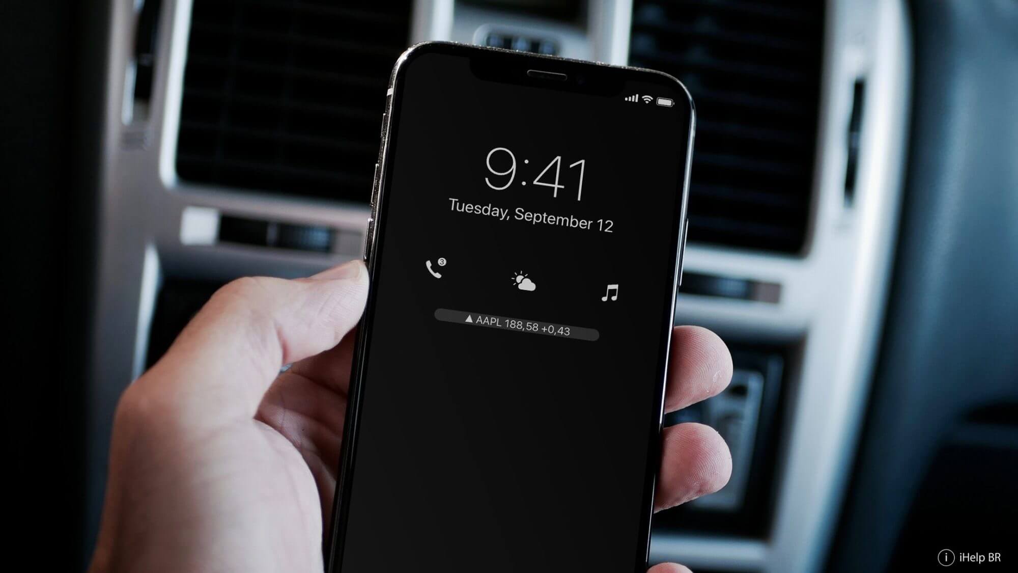 Как может выглядеть экран блокировки в iOS 12. Как может выглядеть экран блокировки в iOS 12. Фото.