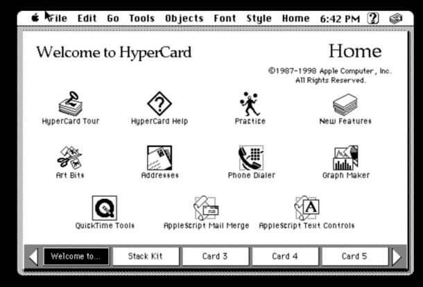 Как попробовать HyperCard в наши дни, в браузере. Эмулятор PCE-MacPlus. Как попробовать HyperCard в наши дни, в браузере. Эмулятор PCE-MacPlus. Фото.