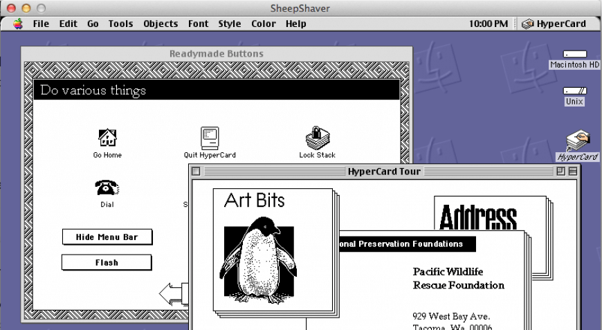 Как попробовать HyperCard в наши дни, в браузере. Эмулятор PCE-MacPlus. Как попробовать HyperCard в наши дни, в браузере. Эмулятор PCE-MacPlus. Фото.