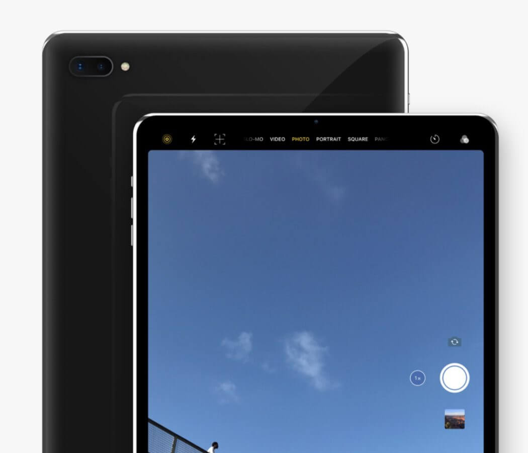 Как может выглядеть безрамочный iPad Pro с Face ID. Как может выглядеть безрамочный iPad Pro с Face ID. Фото.