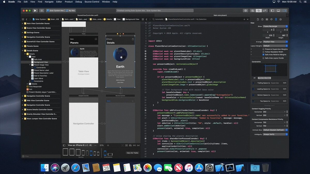 В macOS 10.14 появится темная тема. В macOS 10.14 появится темная тема. Фото.