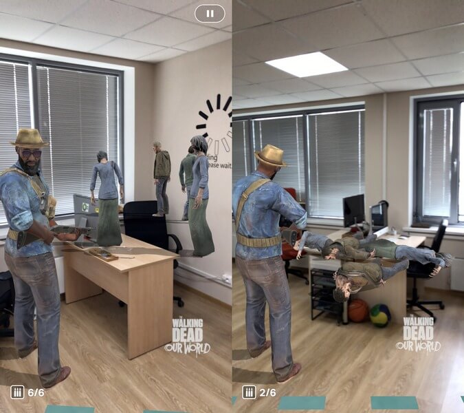 Игра The Walking Dead: Our World с дополненной реальностью вышла в App Store. Дополненная реальность. Игра The Walking Dead: Our World с дополненной реальностью вышла в App Store. Дополненная реальность. Фото.
