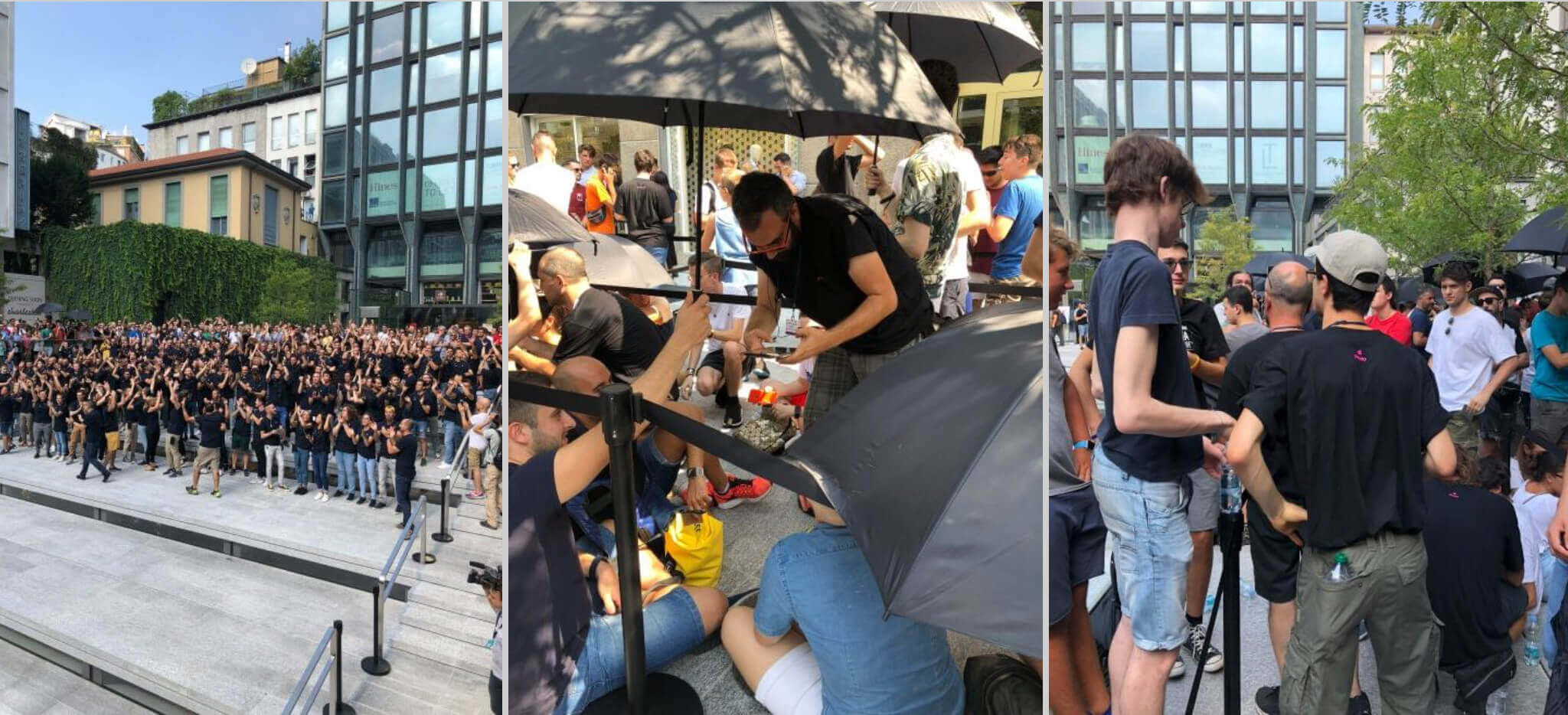 Фотоотчет с открытия нового Apple Store в Милане. Фотоотчет с открытия нового Apple Store в Милане. Фото.