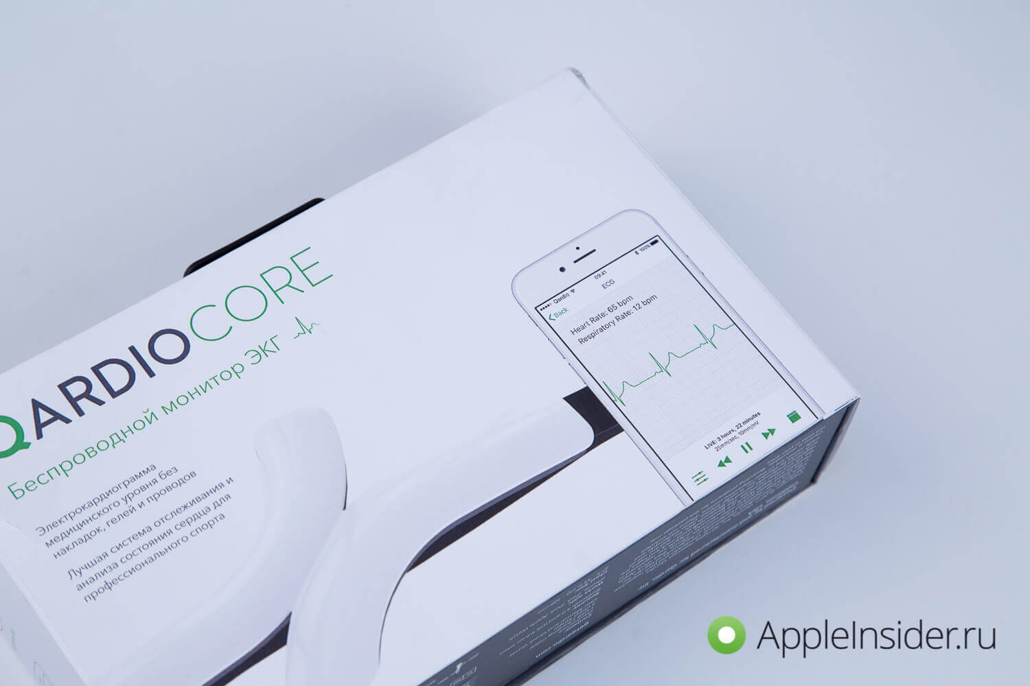 QardioCore – первый в мире кардиомонитор, который работает с iPhone. QardioCore – первый в мире кардиомонитор, который работает с iPhone. Фото.