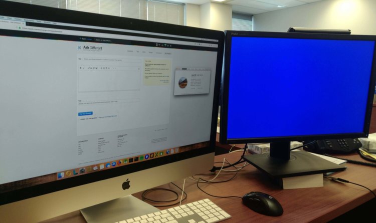 Синий экран смерти добрался до новых Mac. Фото.