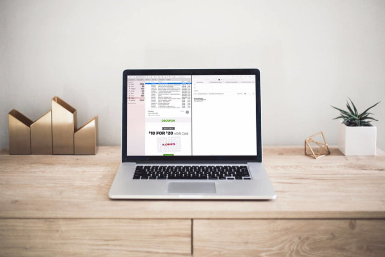 Как упростить работу с почтой в режиме Split View. Фото.