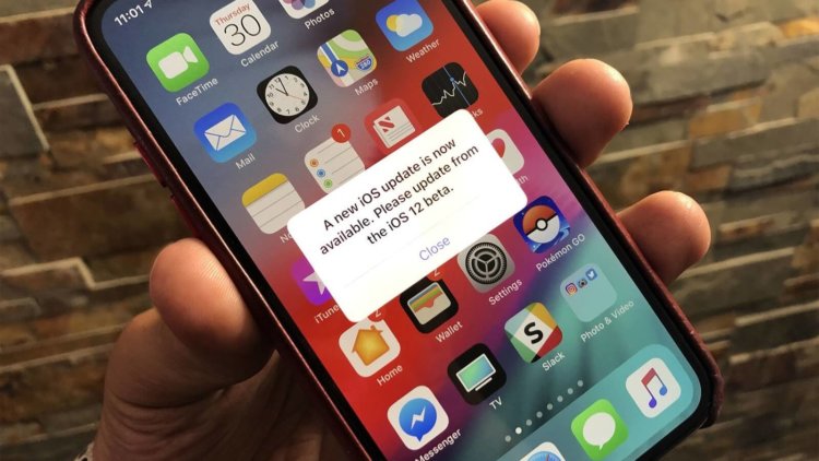 Как избавиться от уведомлений о фантомных апдейтах в iOS 12. Фото.
