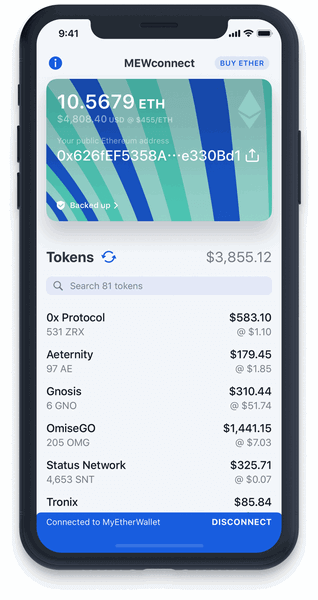 MEWconnect превратит ваш iPhone в аппаратный кошелек для Ethereum. MEWconnect превратит ваш iPhone в аппаратный кошелек для Ethereum. Фото.