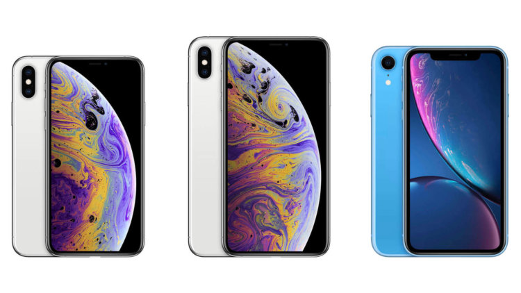 iPhone XS, XS Max и iPhone XR: сравнение показателей автономной работы. Фото.