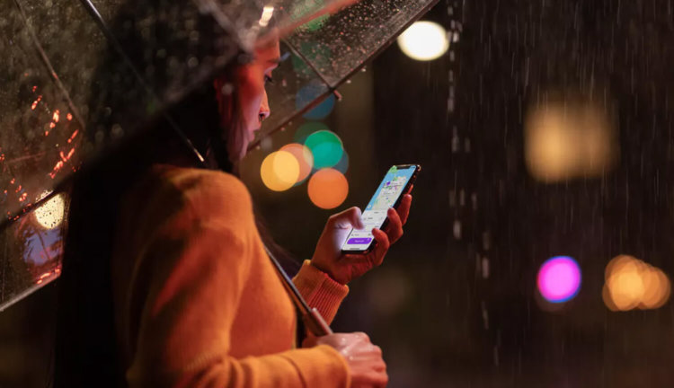 iPhone под дождем