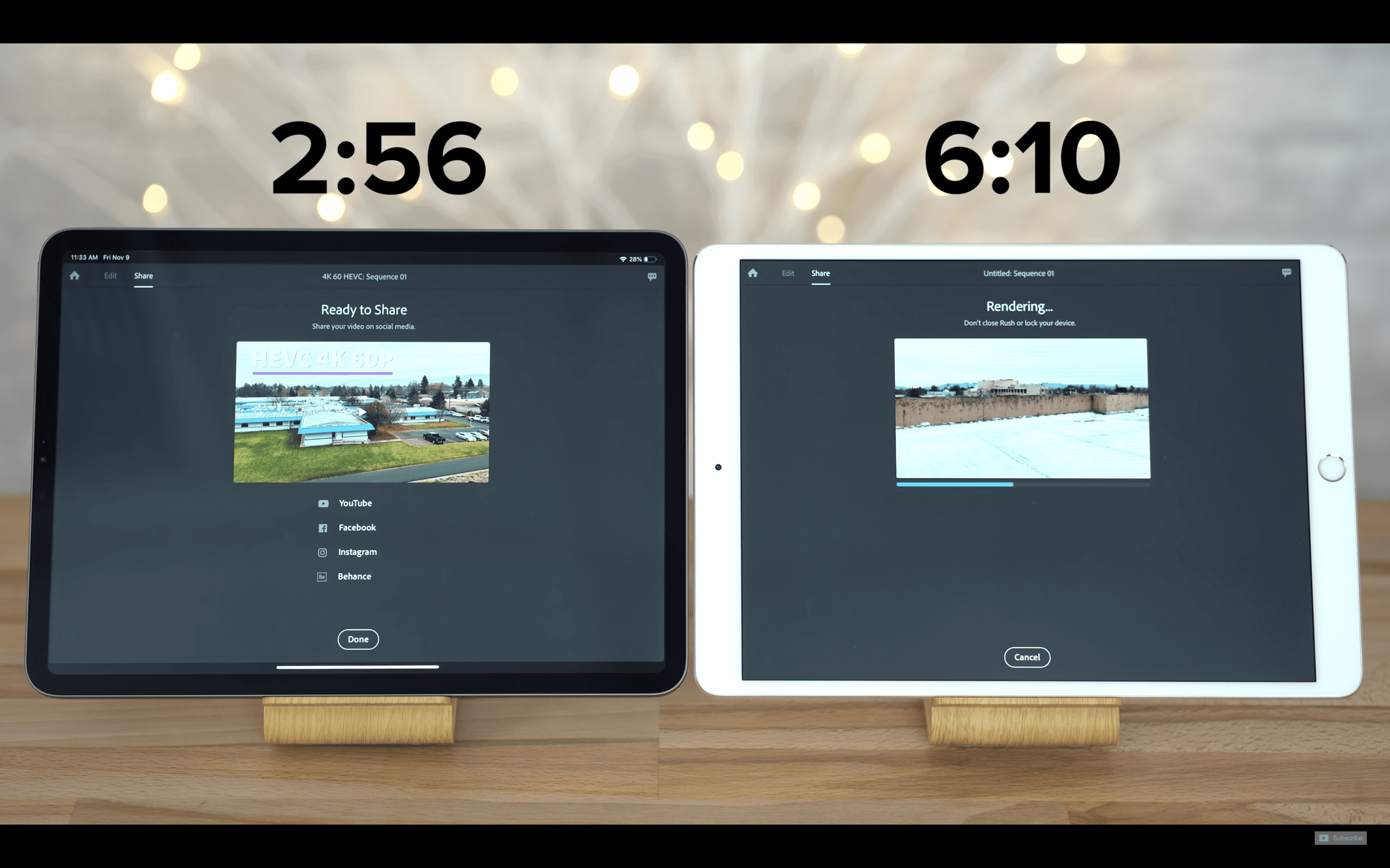 Сравнение: Насколько iPad Pro (2018) быстрее iPad Pro (2017)? Экспорт 4К видео. Сравнение: Насколько iPad Pro (2018) быстрее iPad Pro (2017)? Экспорт 4К видео. Фото.