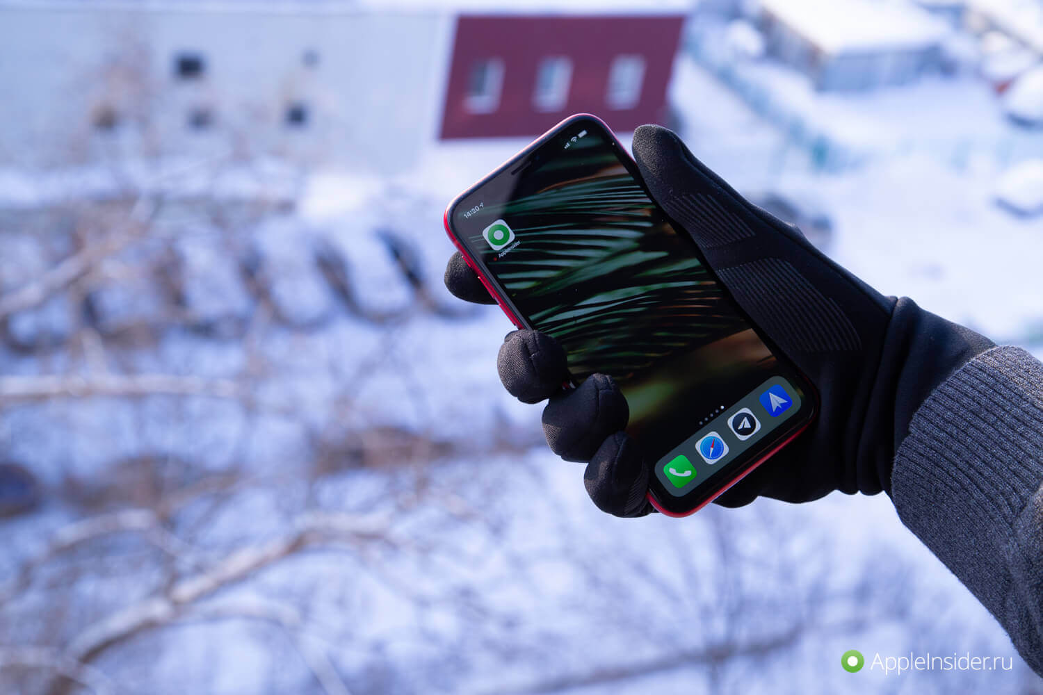 Как не дать себе замерзнуть при использовании iPhone зимой. Как не дать себе замерзнуть при использовании iPhone зимой. Фото.