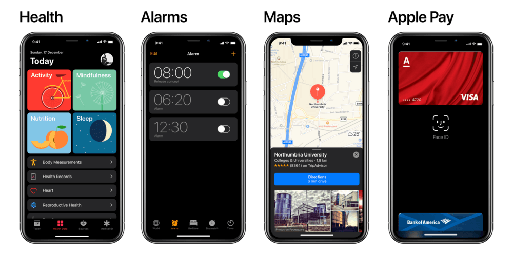 Как может выглядеть темный режим в iOS 13. Как может выглядеть темный режим в iOS 13. Фото.