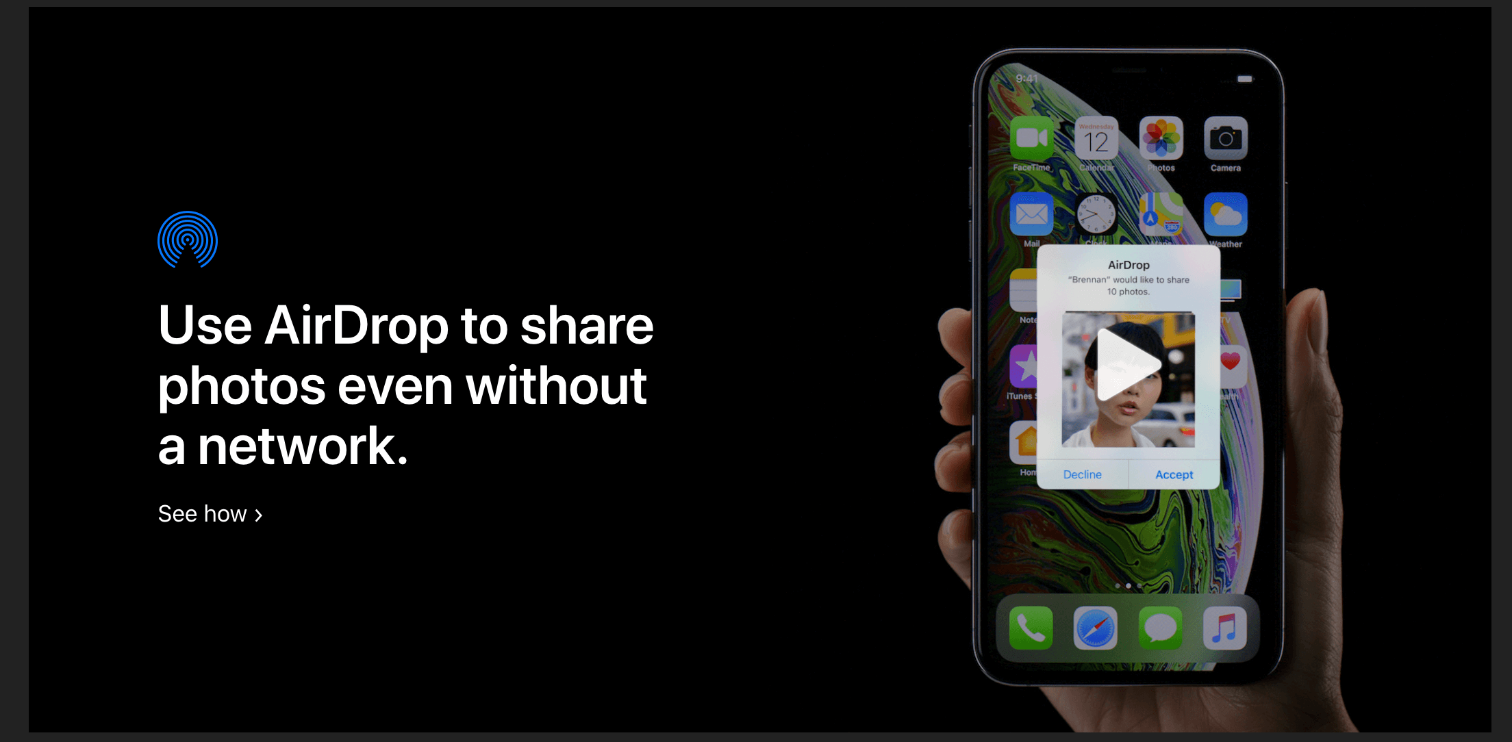 Apple рассказала, на что способен iPhone. Технология AirDrop. Apple рассказала, на что способен iPhone. Технология AirDrop. Фото.