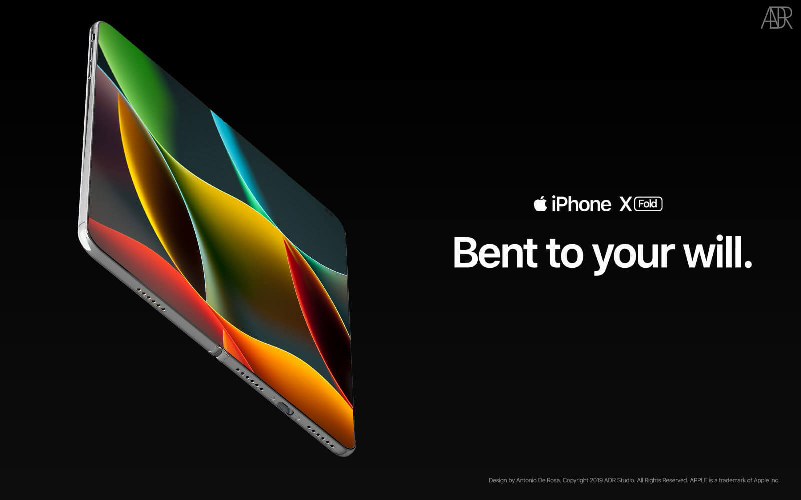 Дизайнер представил концепт складного iPhone. Дизайнер представил концепт складного iPhone. Фото.