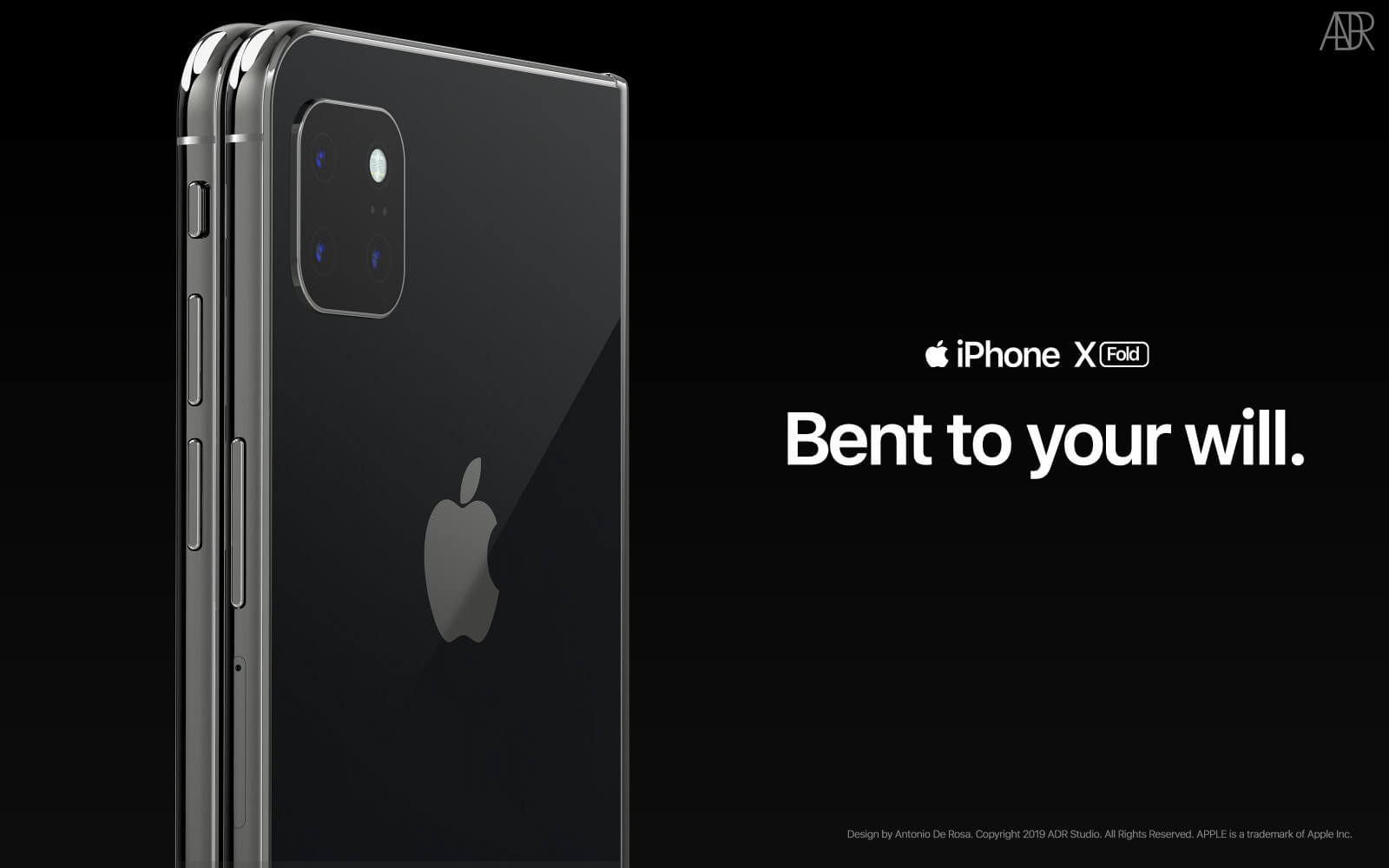 Дизайнер представил концепт складного iPhone. Дизайнер представил концепт складного iPhone. Фото.