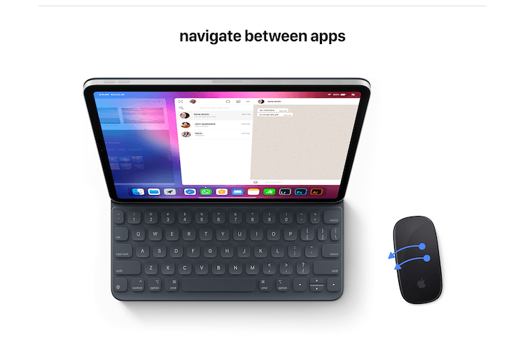 Как могла бы выглядеть iOS 13 для iPad с поддержкой мышки. Жесты в iOS 13. Как могла бы выглядеть iOS 13 для iPad с поддержкой мышки. Жесты в iOS 13. Фото.