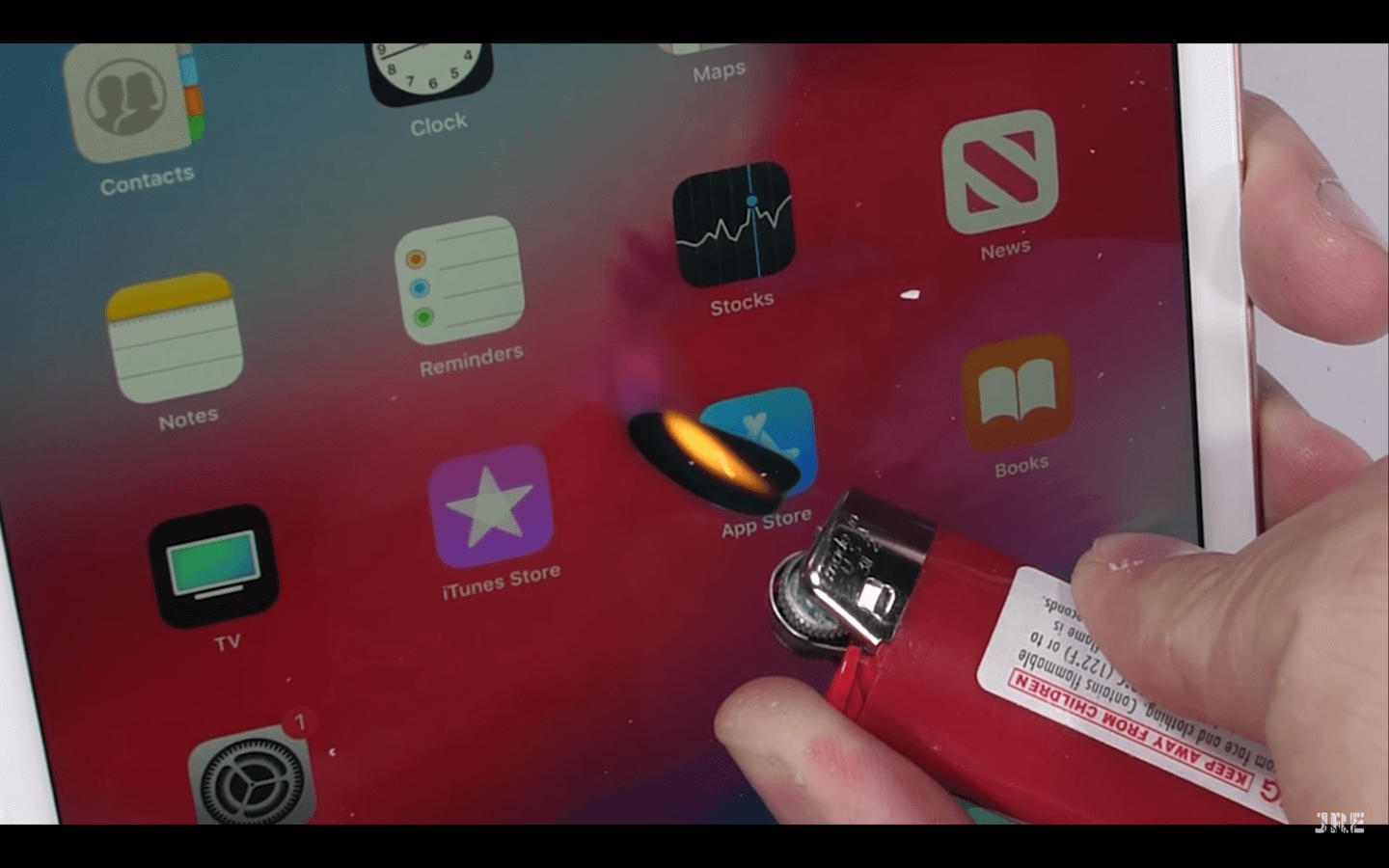 Корпус iPad mini 5 испытали на прочность. Тест на воздействие высоких температур. Корпус iPad mini 5 испытали на прочность. Тест на воздействие высоких температур. Фото.