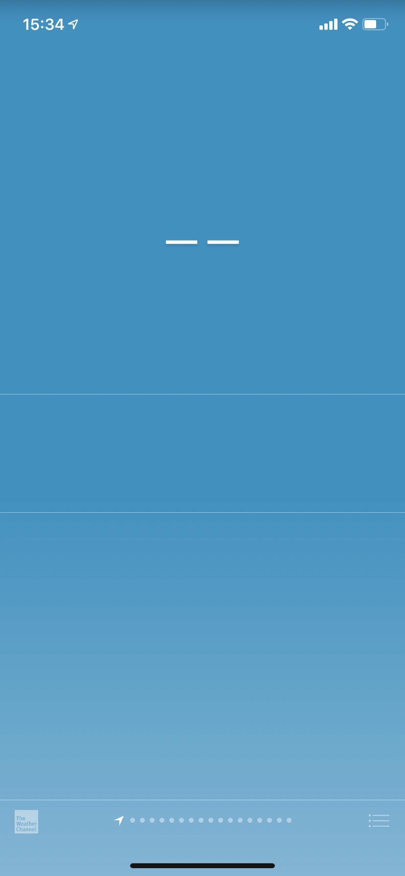 ОБНОВЛЕНО: Приложение «Погода» сломалось на iOS 12.3. Как теперь быть? Фото.