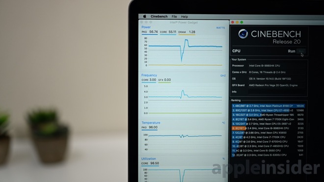 Перегревается ли новый MacBook Pro при серьёзной нагрузке? Перегревается ли новый MacBook Pro при серьёзной нагрузке? Фото.