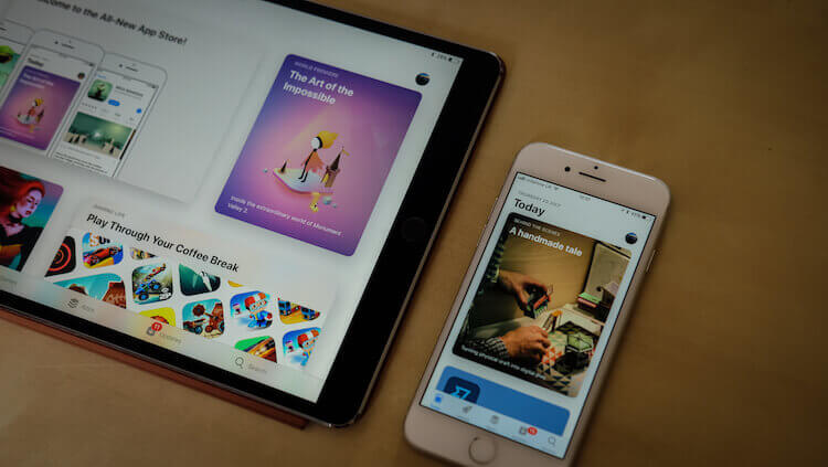 Где найти раздел с обновлениями приложений в App Store на iOS 13. Фото.