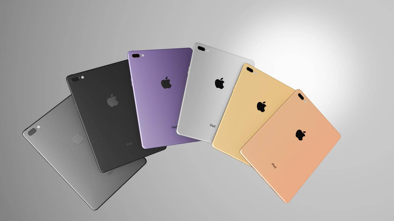 iPad Pro 2020 получит 3D-камеру. Концепт iPad Pro 2020 в разных расцветках корпуса. iPad Pro 2020 получит 3D-камеру. Концепт iPad Pro 2020 в разных расцветках корпуса. Фото.