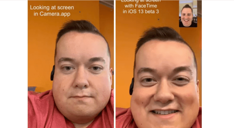 Коррекция взгляда в FaceTime. Как могли бы выглядеть звонки в FaceTime. Коррекция взгляда в FaceTime. Как могли бы выглядеть звонки в FaceTime. Фото.