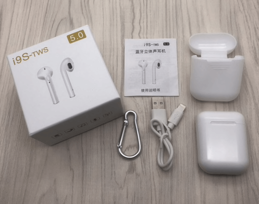 Комплект поставки таких наушников с AliExpress. Фото.