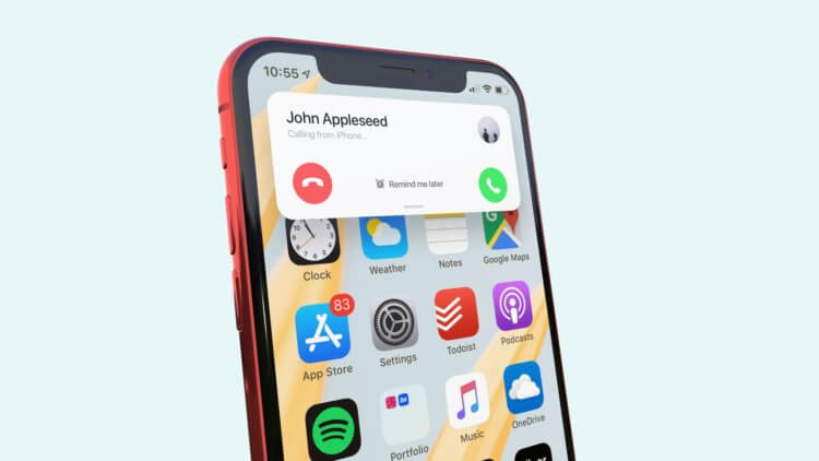 Новая звонилка в iOS 13. Концепт новой звонилки в iPhone. Новая звонилка в iOS 13. Концепт новой звонилки в iPhone. Фото.