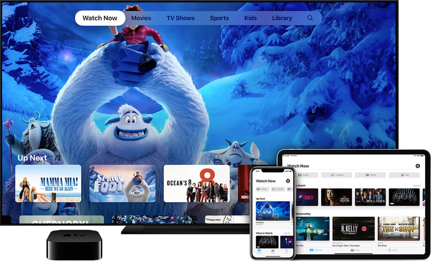 Преимущества Apple TV+. Apple TV+ будет работать почти на всех устройствах. Преимущества Apple TV+. Apple TV+ будет работать почти на всех устройствах. Фото.