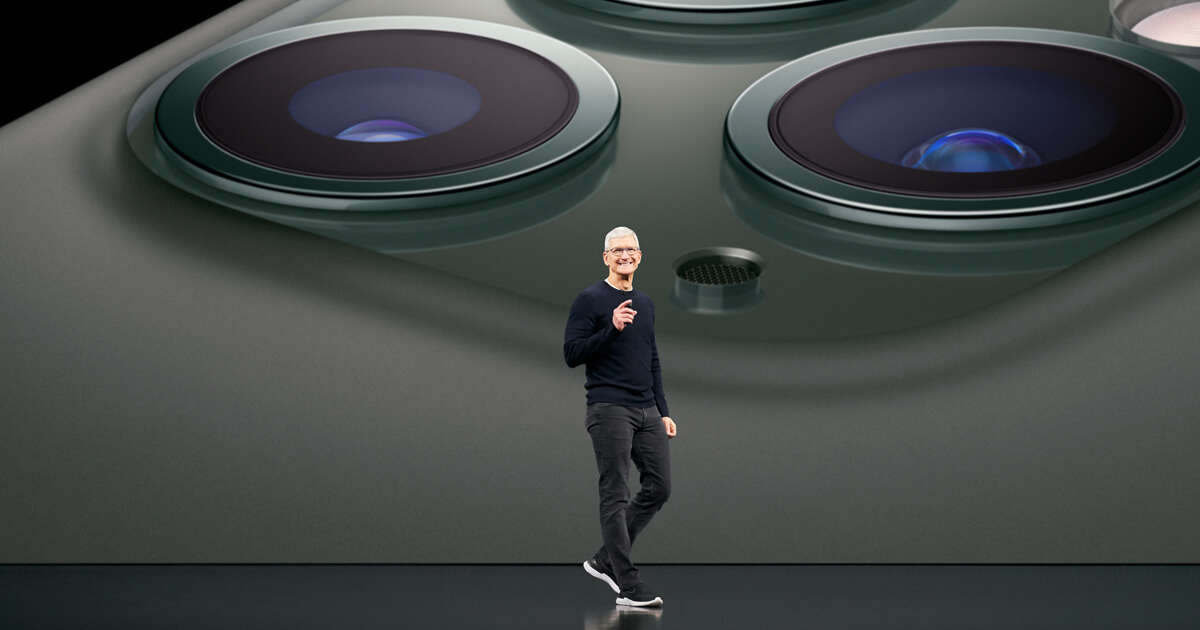 Что Apple показала на презентации 10 сентября 2019. Тим Кук представляет iPhone 11 Pro Max. Что Apple показала на презентации 10 сентября 2019. Тим Кук представляет iPhone 11 Pro Max. Фото.