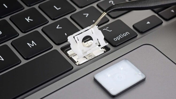 iFixit разобрали клавиатуру нового MacBook Pro 16″. Как она изменилась. Фото.