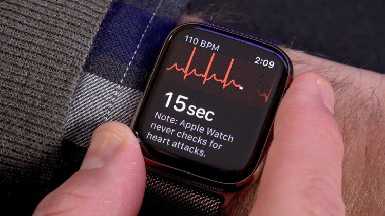 Врач-кардиолог подал на Apple в суд из-за функции ЭКГ в Apple Watch. Фото.