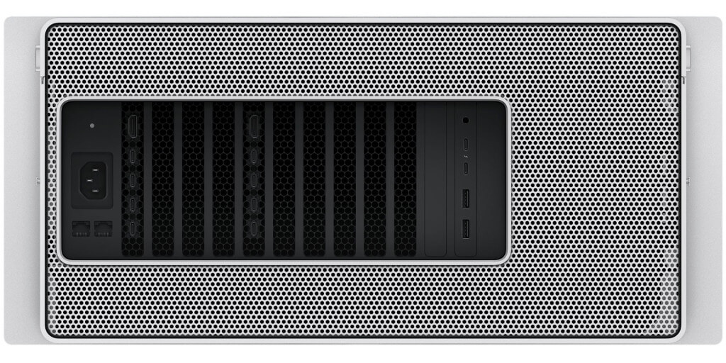 Как выглядит стоечный Mac Pro. А так он выглядит сзади. Как выглядит стоечный Mac Pro. А так он выглядит сзади. Фото.