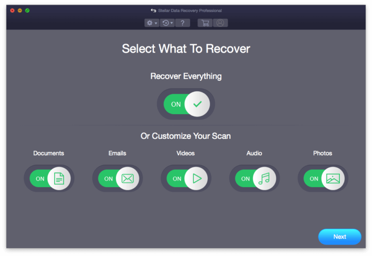Stellar Data Recovery Professional для Mac