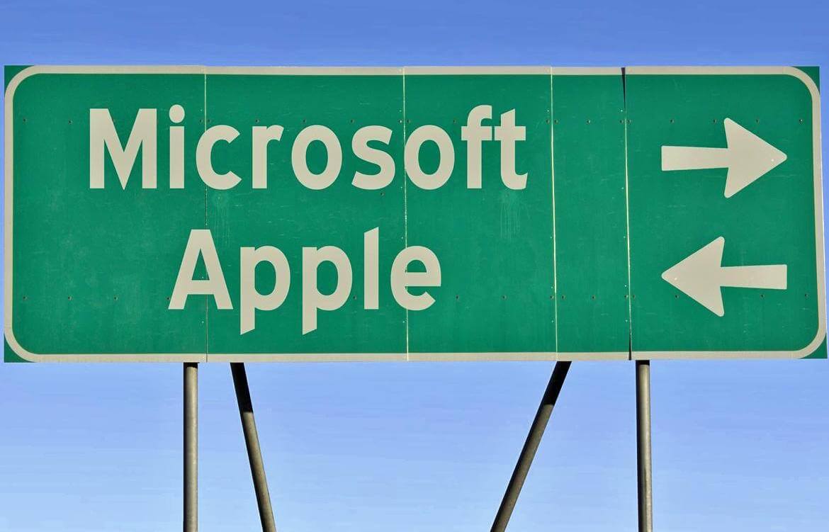 Что общего у Apple и Microsoft? Иногда их пути все-таки пересекаются. Что общего у Apple и Microsoft? Иногда их пути все-таки пересекаются. Фото.
