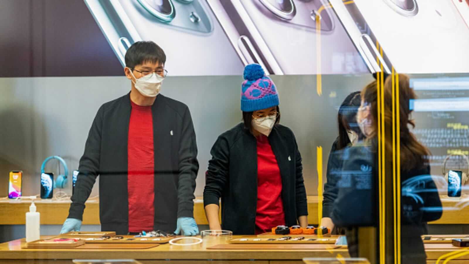 Почему остановилось производство iPhone. Apple была вынуждена закрыть все 42 Apple Store на территории Китая. Почему остановилось производство iPhone. Apple была вынуждена закрыть все 42 Apple Store на территории Китая. Фото.