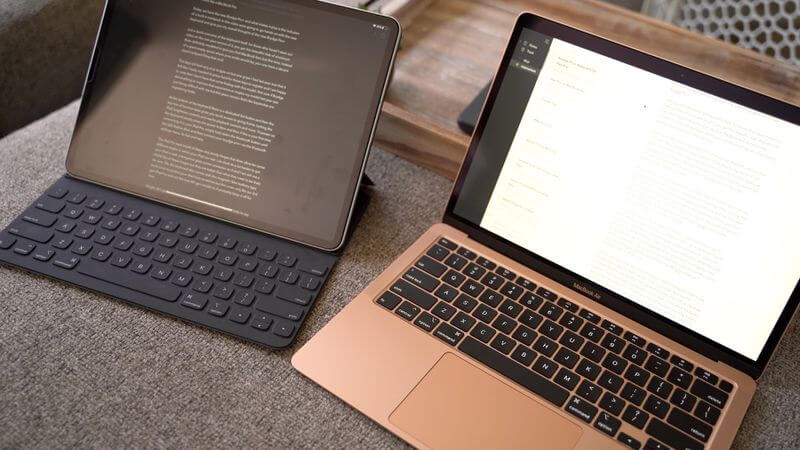 Сравнение iPad Pro и MacBook Air. Оба устройства хороши, но один оказался мощнее. Сравнение iPad Pro и MacBook Air. Оба устройства хороши, но один оказался мощнее. Фото.