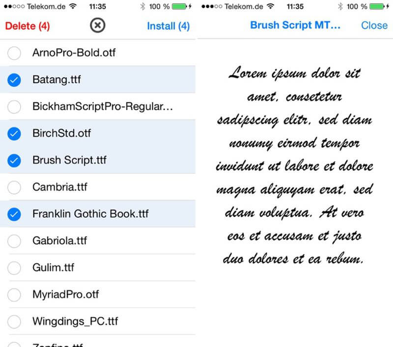 Установить шрифты на айфон: All Fonts. Да, так можно было. Установить шрифты на айфон: All Fonts. Да, так можно было. Фото.