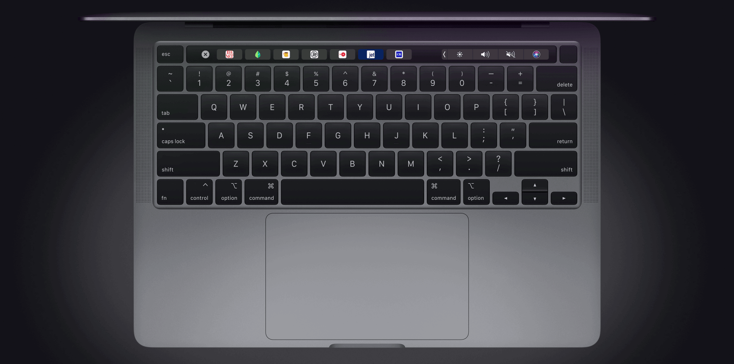 Плюсы 13-дюймового MacBook Pro. Кнопку Esc добавили, клавиатура теперь тоже «нормальная». Плюсы 13-дюймового MacBook Pro. Кнопку Esc добавили, клавиатура теперь тоже «нормальная». Фото.