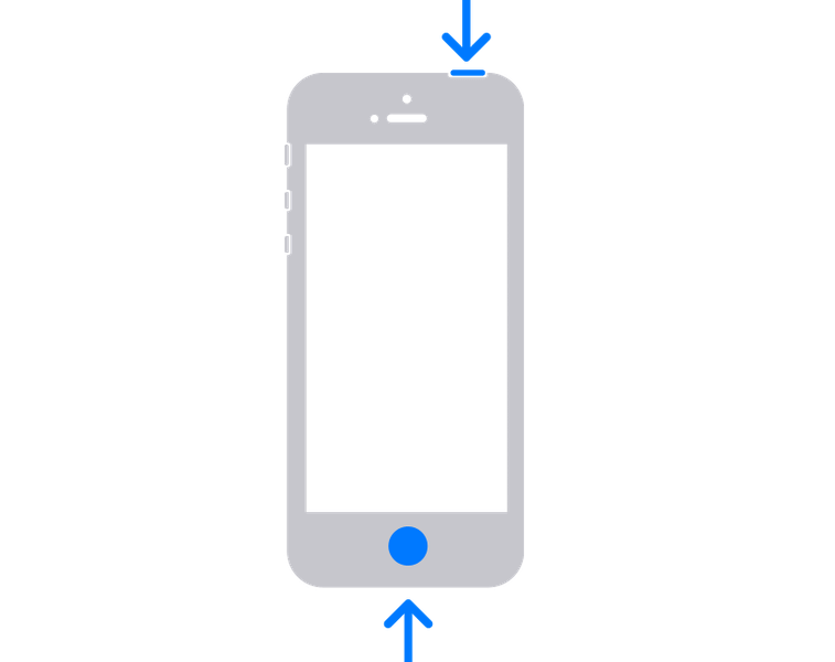 Как сделать снимок экрана на старых iPhone. На старых iPhone кнопка блокировки сверху. Фото.