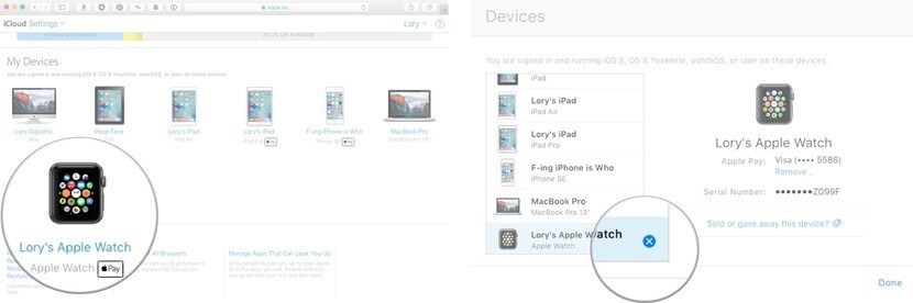 Как отвязать Apple Watch от учетной записи iCloud (Apple ID). Удаляем Apple Watch в списке устройств на iCloud.com. Как отвязать Apple Watch от учетной записи iCloud (Apple ID). Удаляем Apple Watch в списке устройств на iCloud.com. Фото.