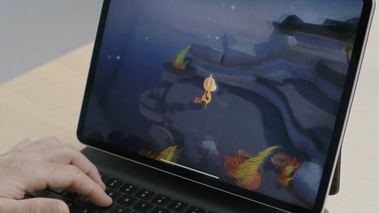 С поддержкой клавиатуры и мыши в играх на iPad — зачем нужны игры на Mac? Фото.