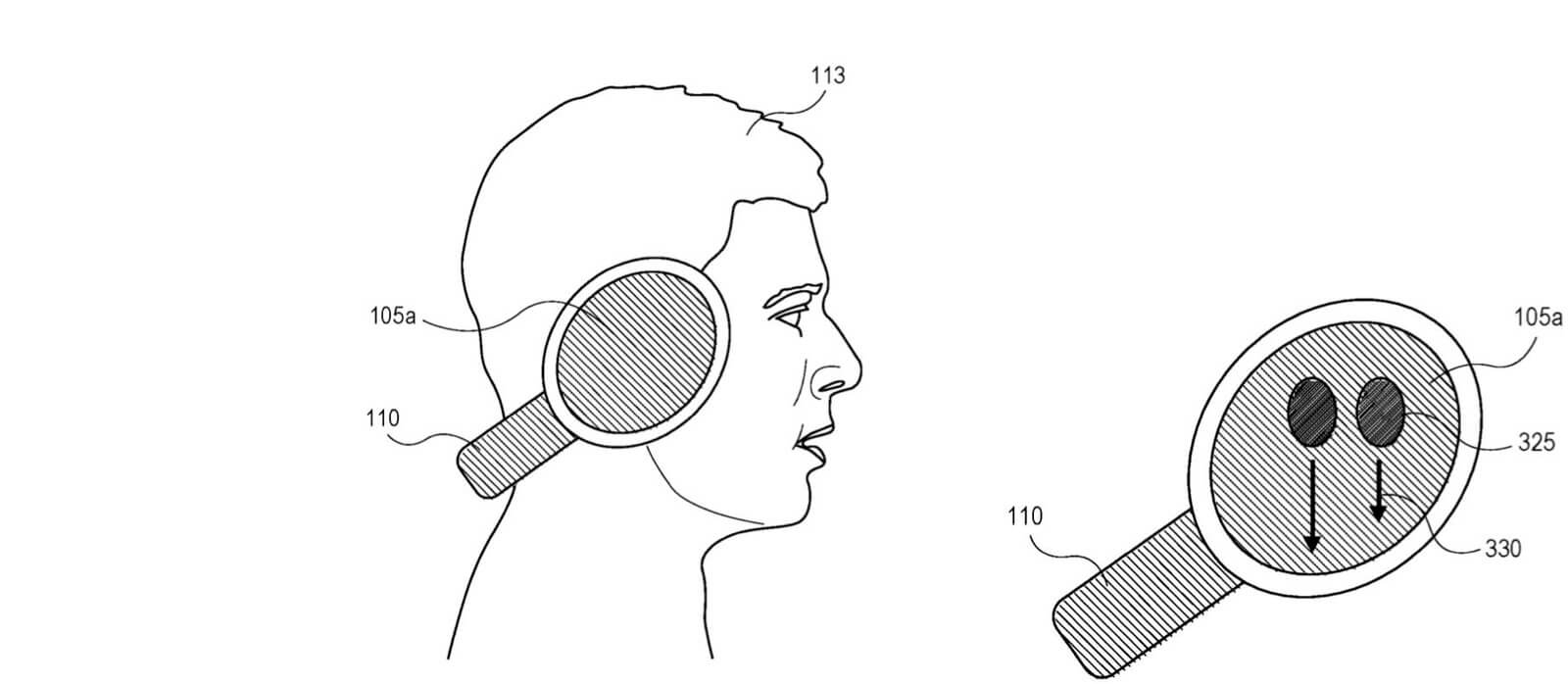 Характеристики AirPods Studio. Еще один патент описывает такой вот способ носки AirPods Studio. На любителя. Характеристики AirPods Studio. Еще один патент описывает такой вот способ носки AirPods Studio. На любителя. Фото.