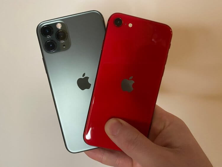 Говорят, что iPhone SE разряжается быстрее iPhone 11 Pro. Но так ли это? Фото.