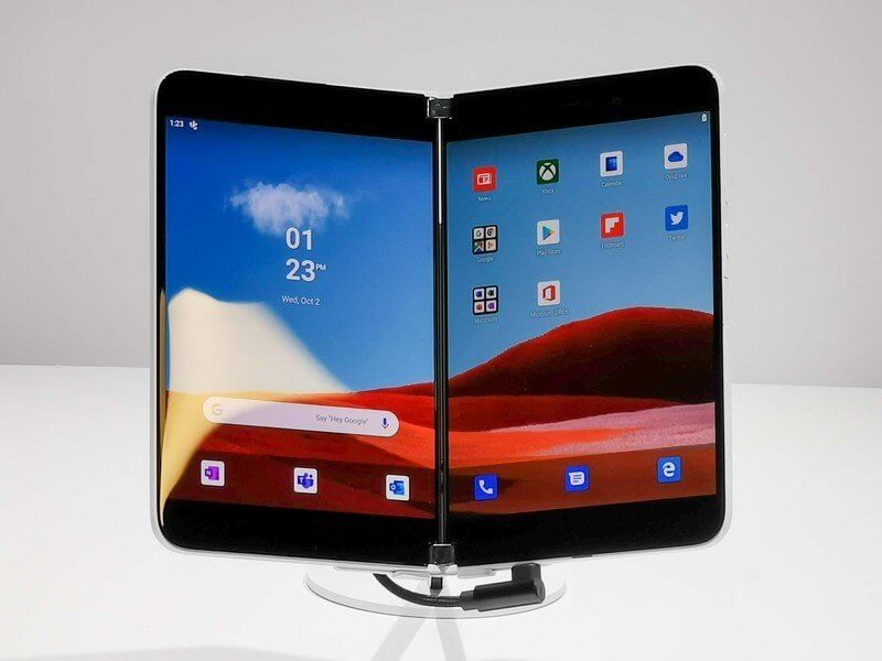 Что такое Microsoft Surface Duo. Так выглядит прототип Microsoft Surface Duo. Что такое Microsoft Surface Duo. Так выглядит прототип Microsoft Surface Duo. Фото.