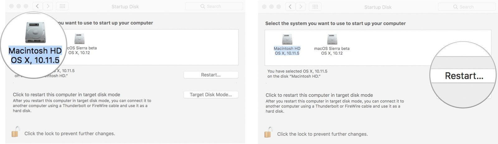 Как запускать две системы на Mac. Можно изменить загрузочный диск в системных настройках или при загрузке Mac. Фото.