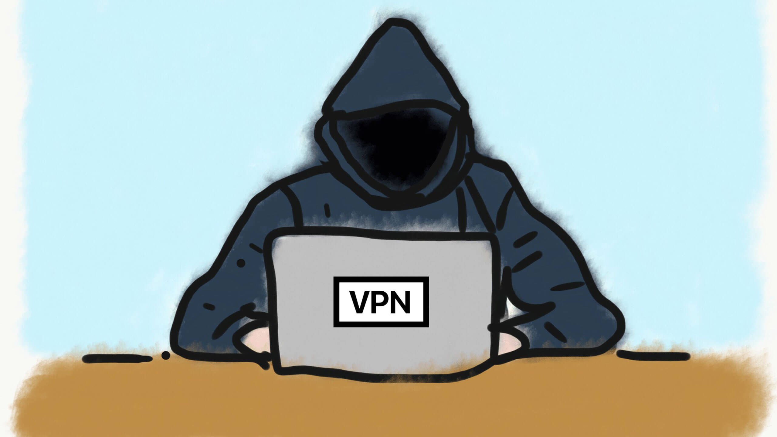 VPN скрывает вашу личность в интернете. С VPN вы сами почти как хакер. VPN скрывает вашу личность в интернете. С VPN вы сами почти как хакер. Фото.
